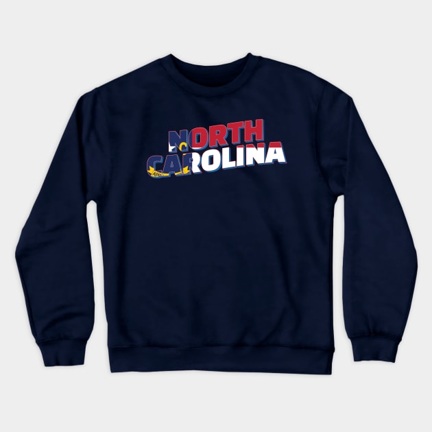 North Carolina vintage style retro souvenir Crewneck Sweatshirt by DesignerPropo